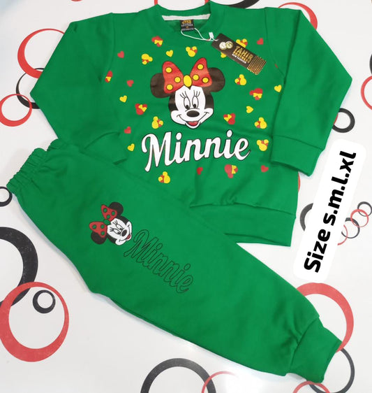 Cozy Kids Fleece Tracksuit with Mickey Print